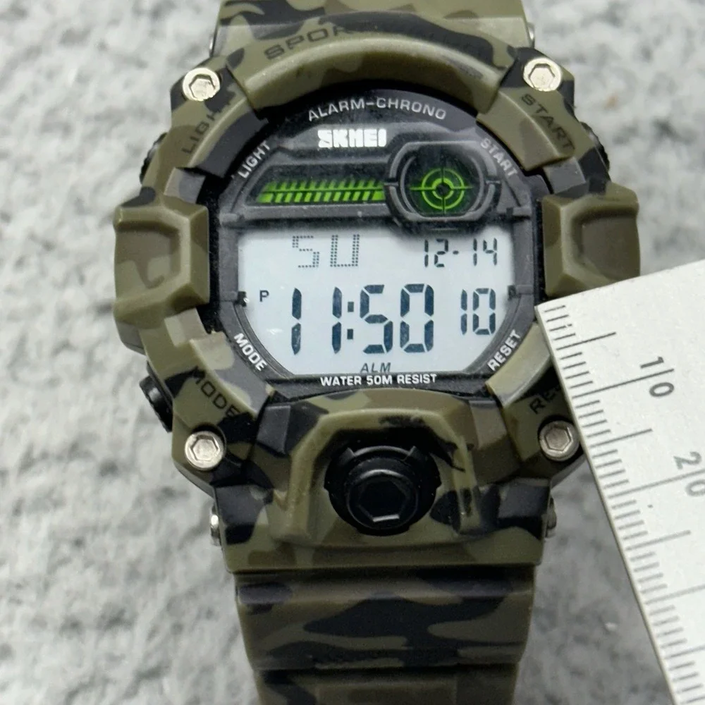 SKMEI 1197 Tactical Style Digital Camouflage Sport Watch 5 ATM Water Resistant
